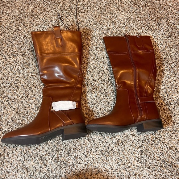 St John's Bay Riding Boots Wide Calf Wide Width Memory Foam‎ 7 WD - Picture 1 of 6